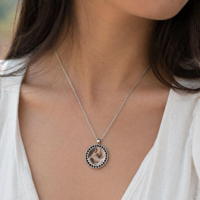 antik renk kişiye özel kolye tasarım modeli