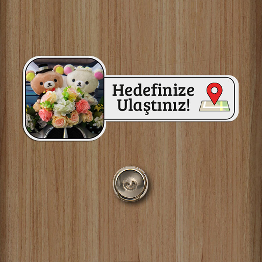 dekoratif kapı isimliği özel tasarım model