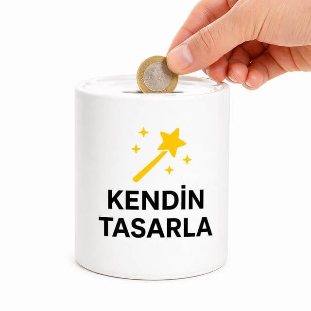 Resimli Kumbara Tasarla kişiye özel fotoğraflı kumbara