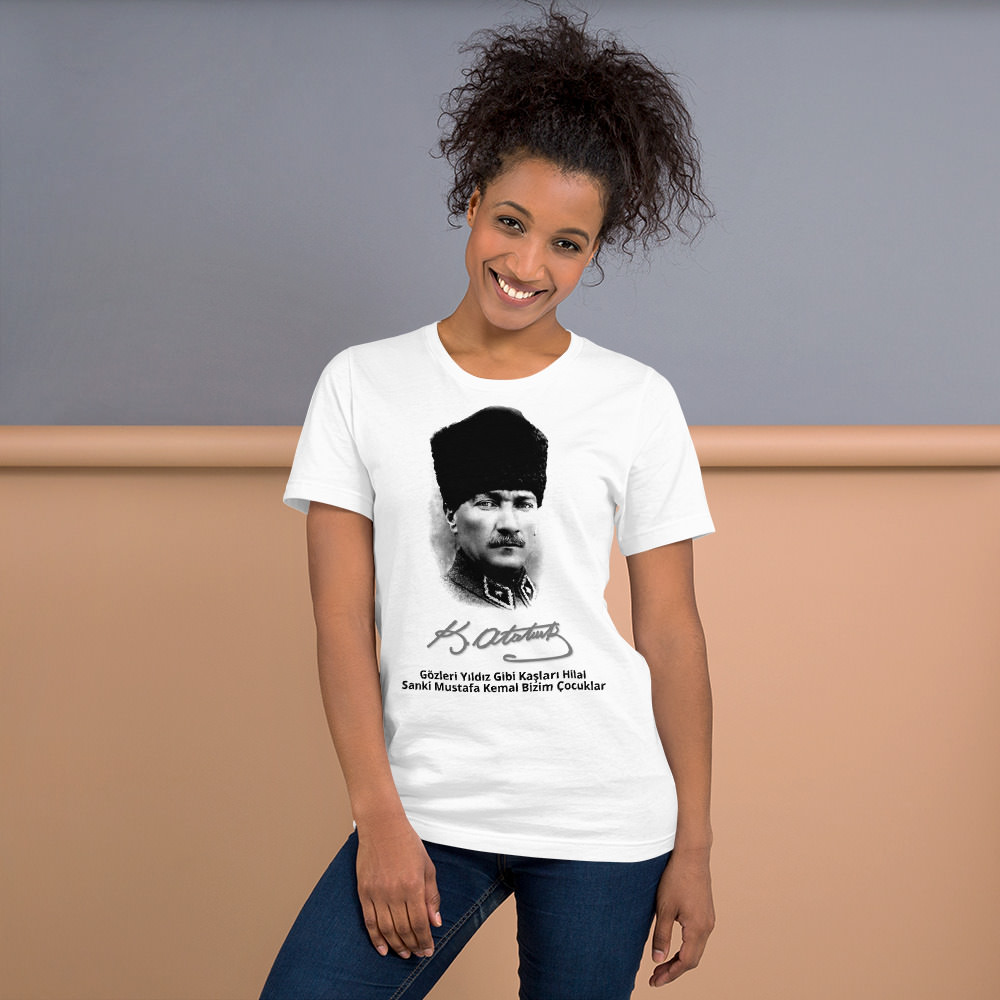 Mustafa Kemal Atatürk portreli tişört modeli
