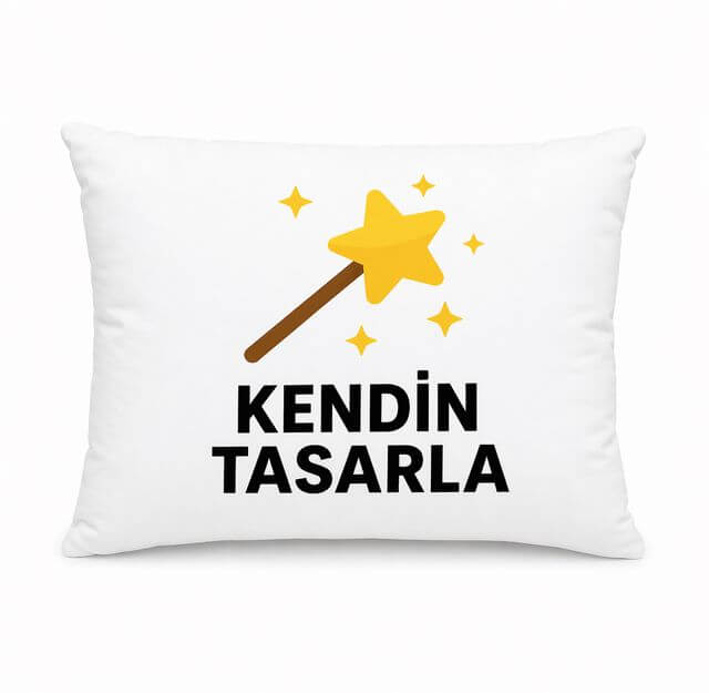 Kendi Yastığını Kendin Tasarla baskılı yastık kılıfı