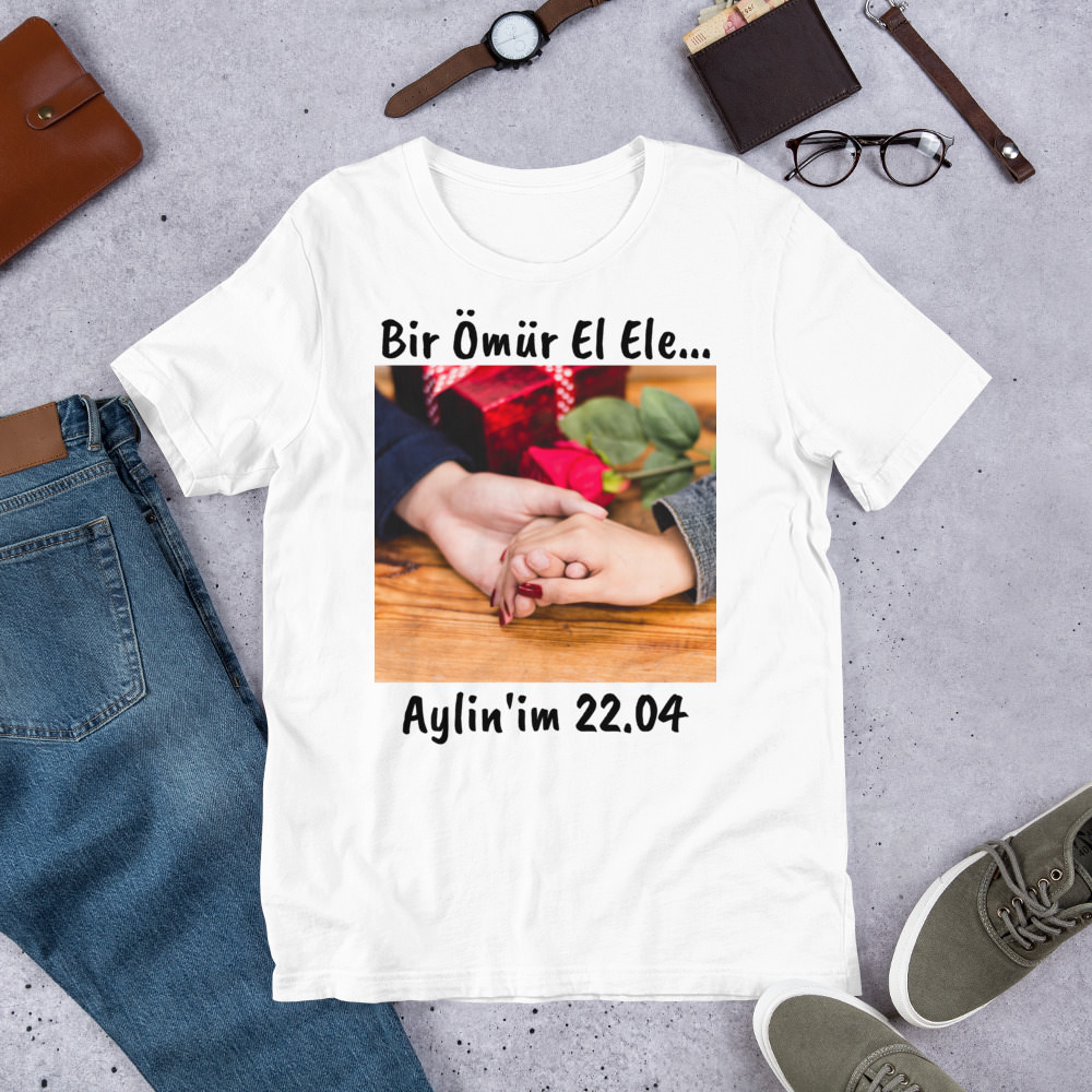 Kişiye Özel Resimli Tişört – Fotoğraf ve İsim Baskılı Unisex Tasarım - Görsel 2