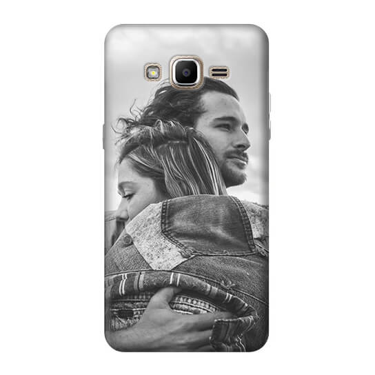 Samsung J7 2015 Telefon Kılıfı | Siyah Beyaz Baskı