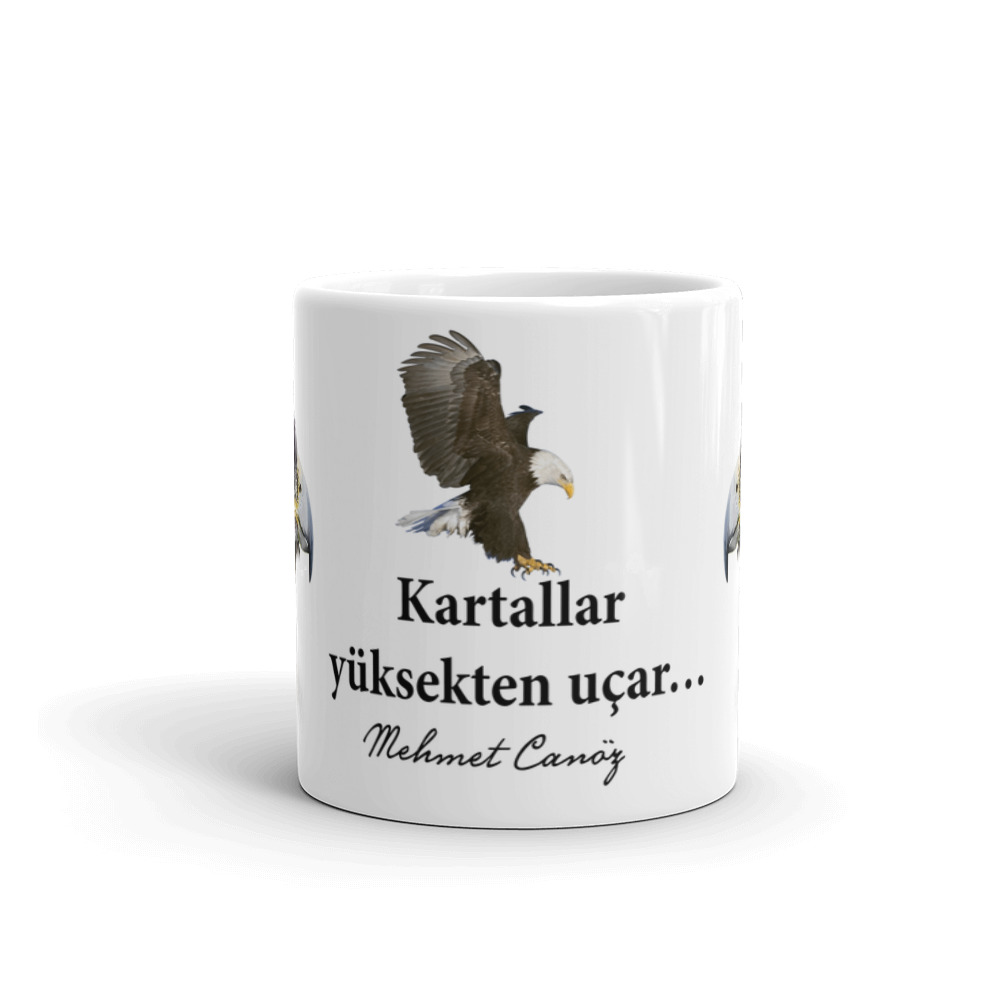 Kartallar Yüksekten Uçar İsim Yazılı Bardak