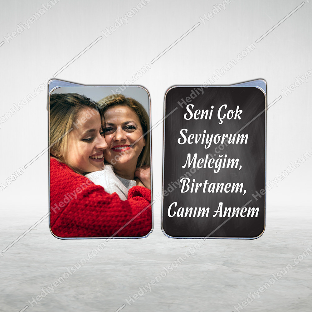 Anneye Hediye Resimli Çakmak Baskı
