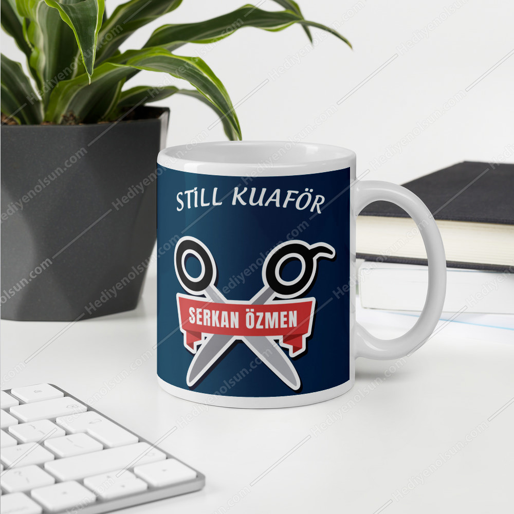 Kuaförlere özel kişiye özel hediye kupası