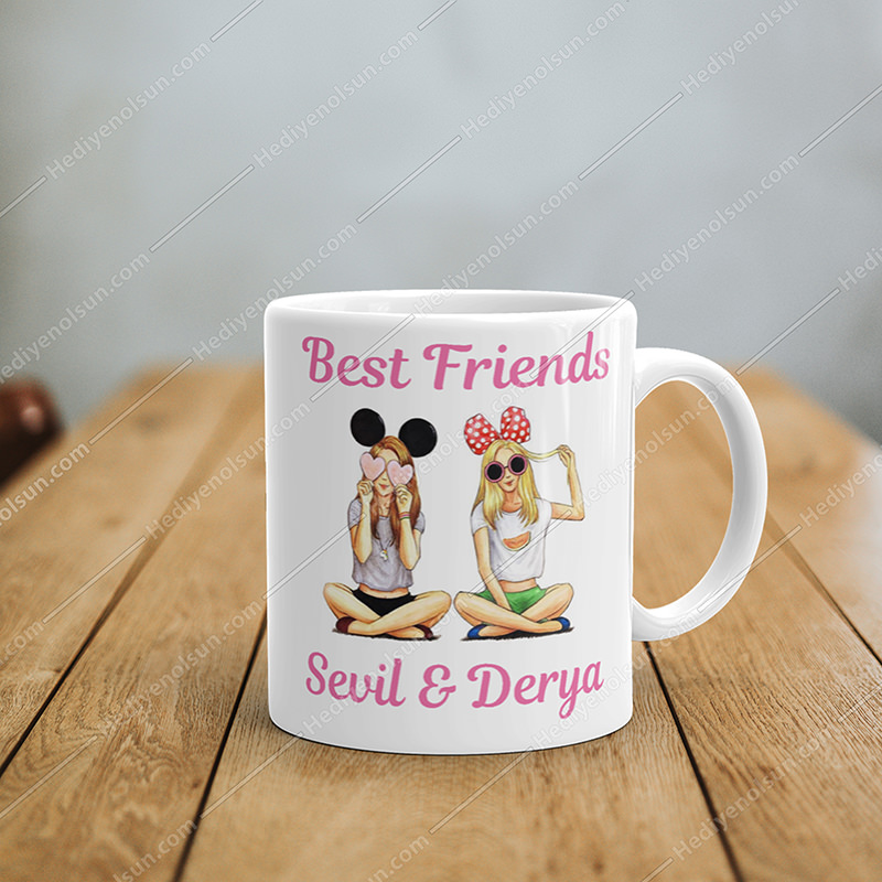 Best Friends Kupa Bardak Baskı