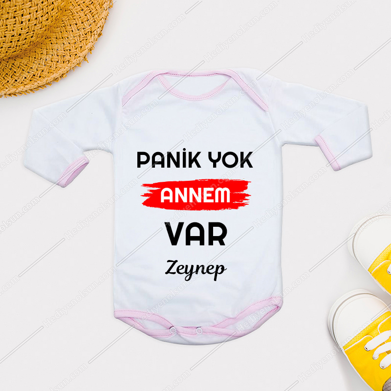 Panik Yok Annem Var Pembe Zıbın