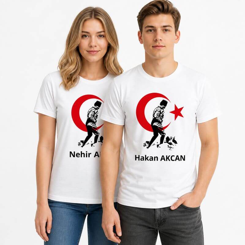 Atatürk Baskılı İkili Tişört