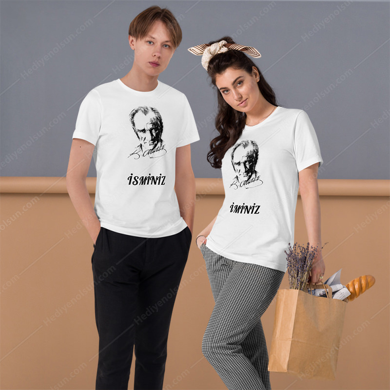 Kemal Atatürk Özel Tasarım Tişört - Görsel 3