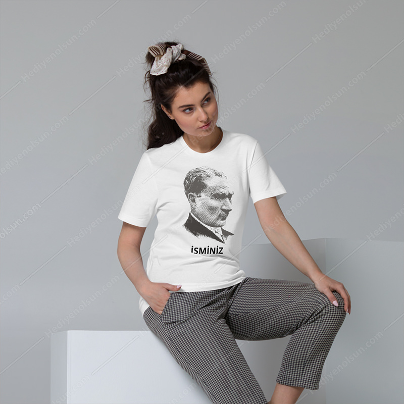 Kara Kalem Atatürk Tişört