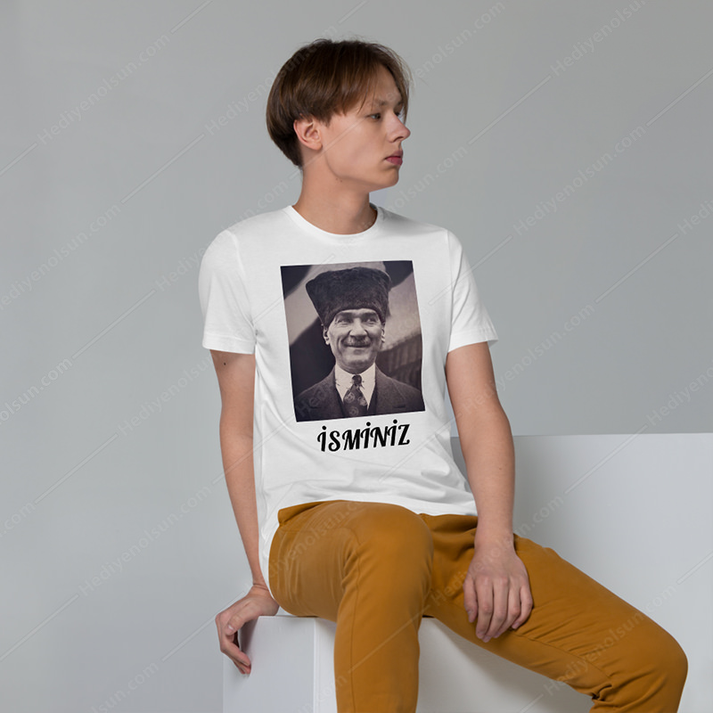 Kemal Atatürk Portre Tişört - Görsel 2
