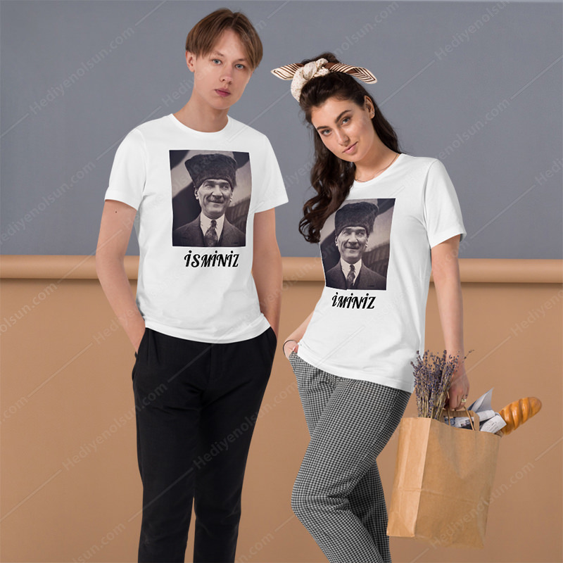 Kemal Atatürk Portre Tişört - Görsel 3