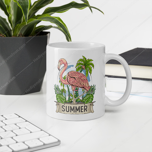 Summer Pelican Kupa Bardak Baskı