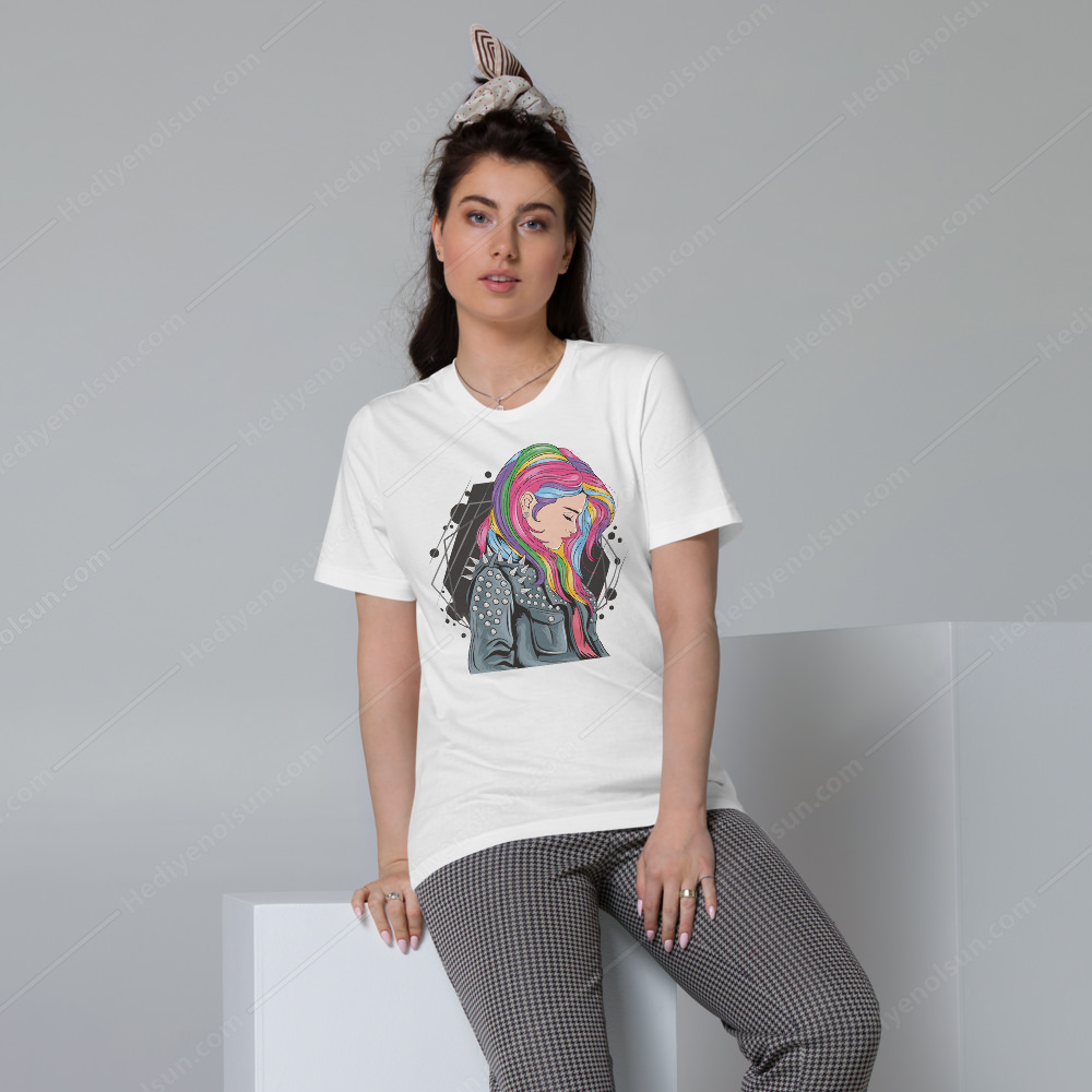 Unicorn Girl Tişört Baskı