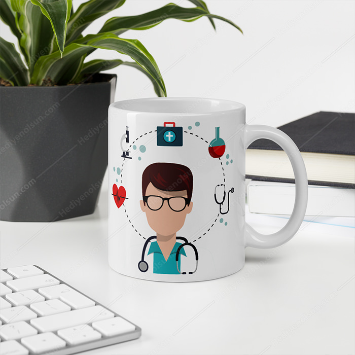 Doktor Tasarımlı Kupa Bardak Baskı