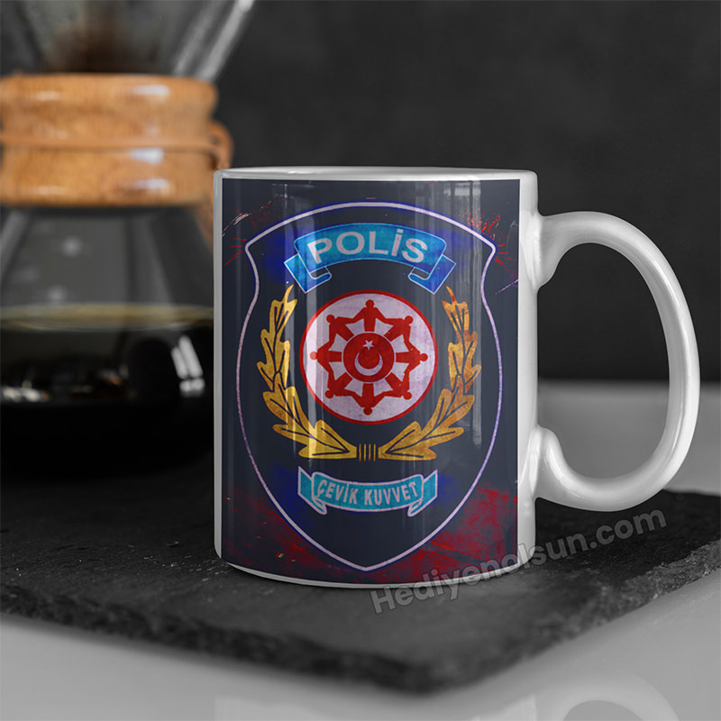 Çevik Kuvvet Logosu Kupa Bardak