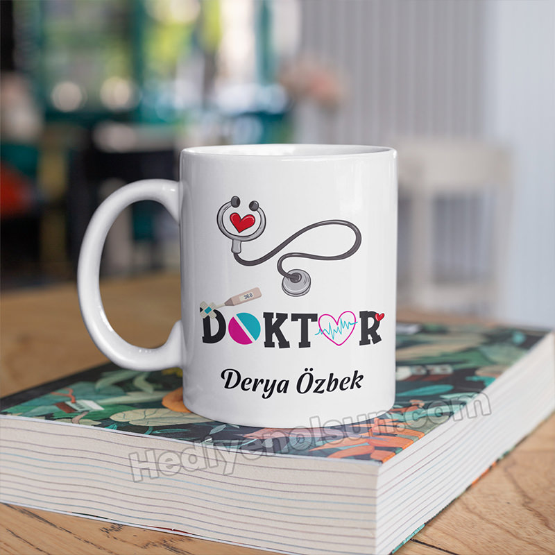 Doktor Tasarımlı Vektör Kupa