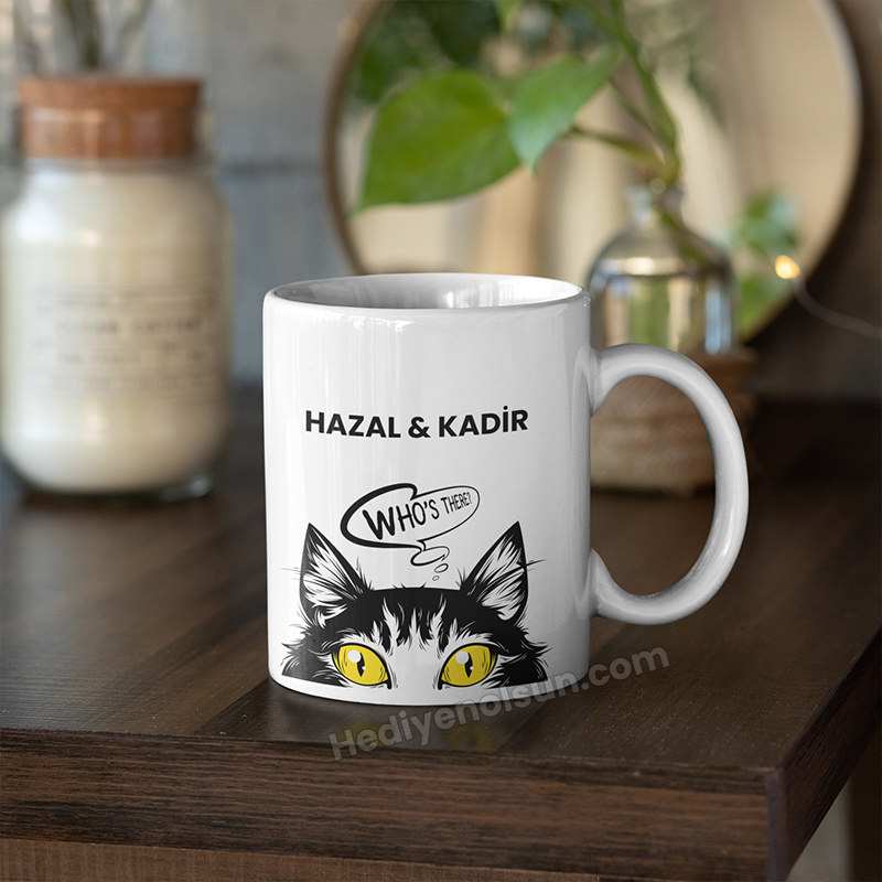 Kedi Resimli Kupa Bardak