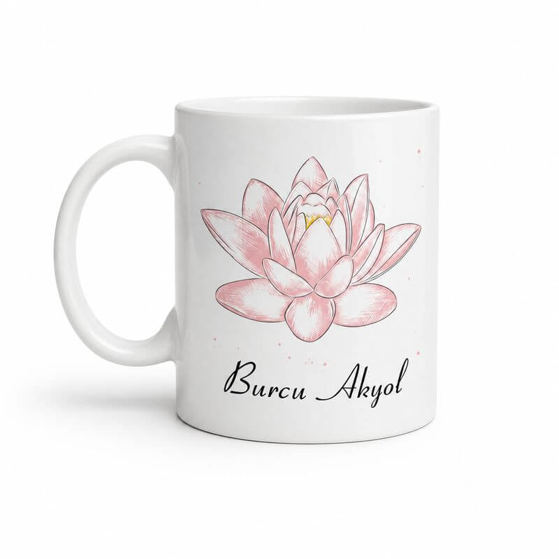 Lotus Çiçeği Kupa Bardak