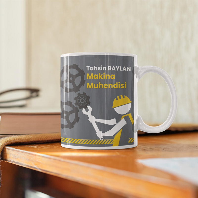 Mühendise Hediye Kupa Bardak