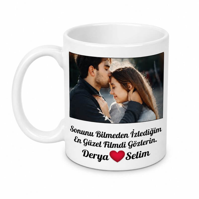 Sevgiliye Hediye Resimli Kupa - Görsel 2