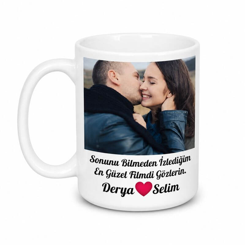 Sevgiliye Hediye Resimli Kupa