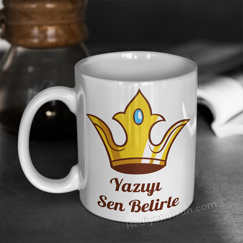 Taç Tasarımlı Kupa Bardak