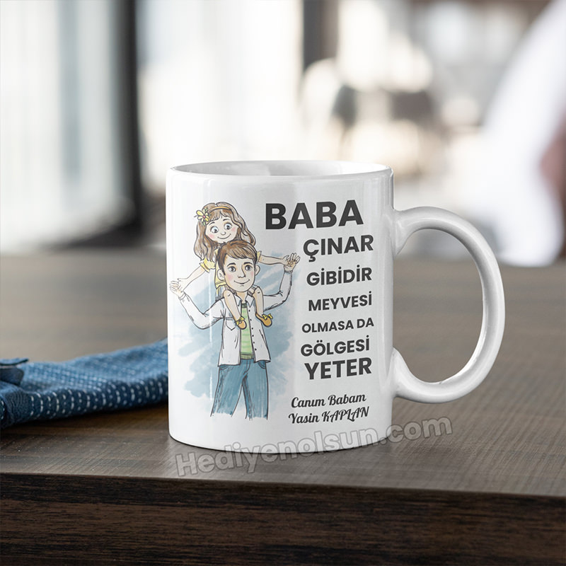 Babaya Hediye İsimli Kupa