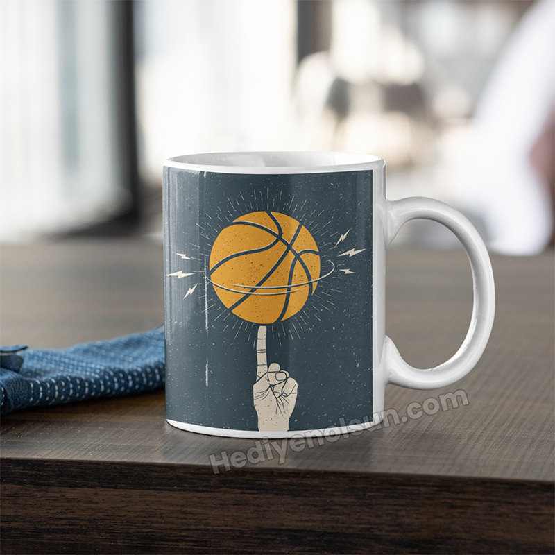 Basketbol Tasarımlı Kupa Bardak