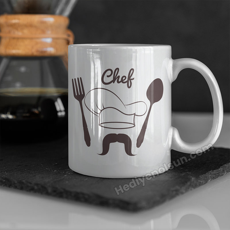 Cheff Tasarımlı Kupa Bardak