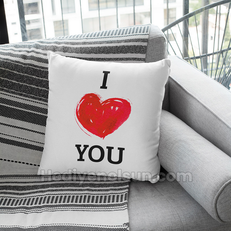 I Love You Yastık