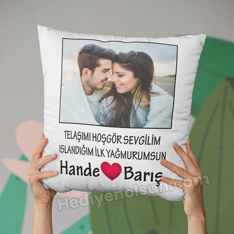 Telaşımı Hoşgör Resimli Yastık