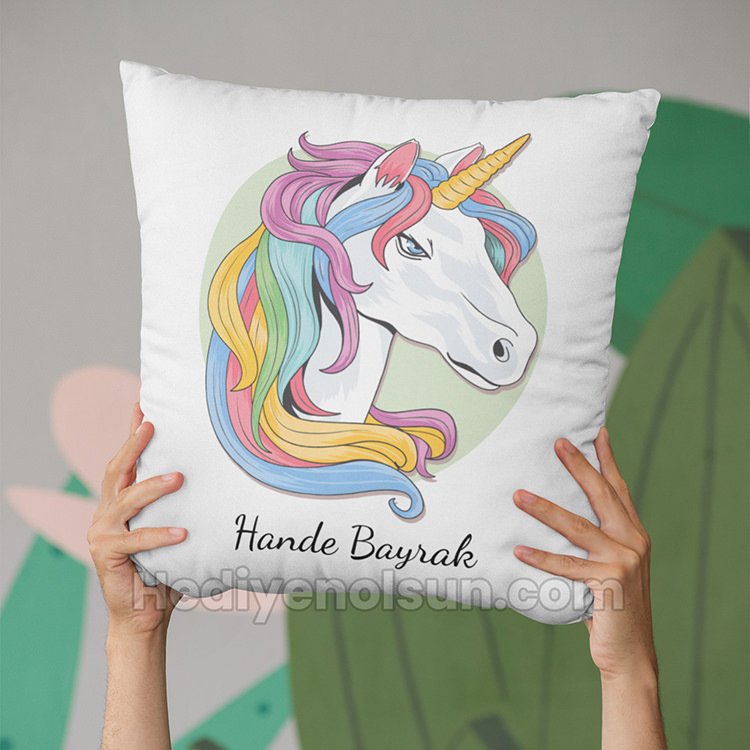 Unicorn Tasarım Yastık Baskı