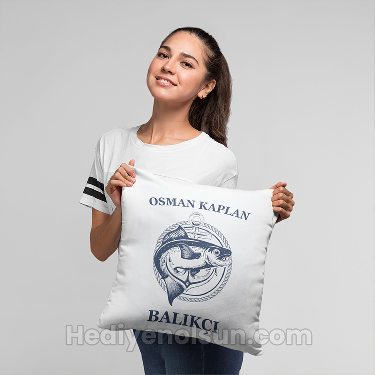 Balık Tasarımlı Hediye Yastık