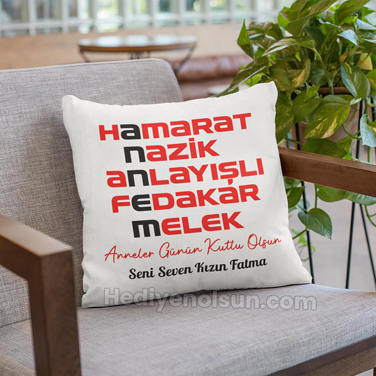 Anneler Gününe Özel Yastık