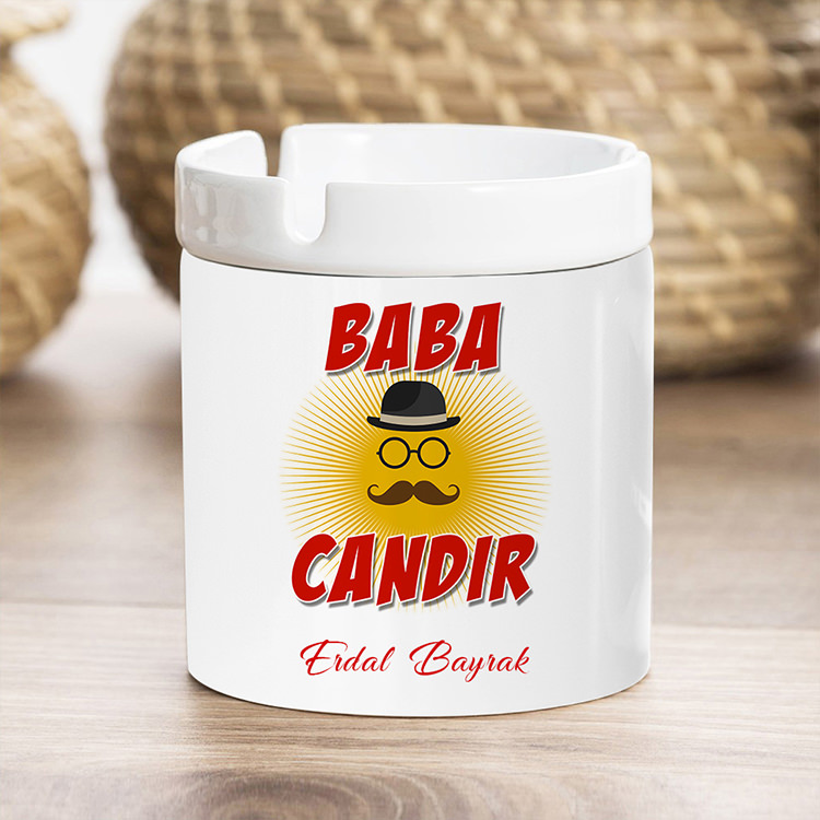 Baba Candır İsme Özel Hediye Küllük