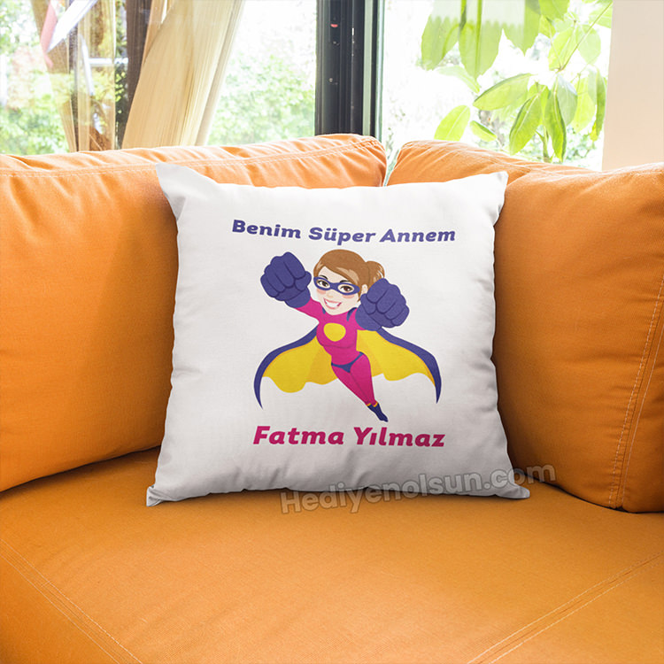 Benim Süper Annem Baskılı Yastık