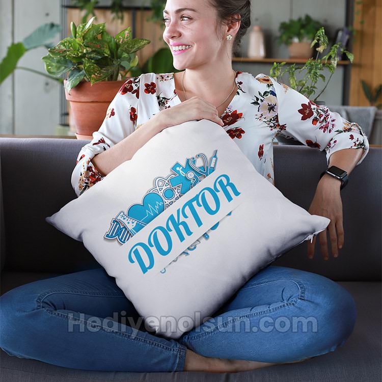 Doktora Hediye Yastık Tasarım