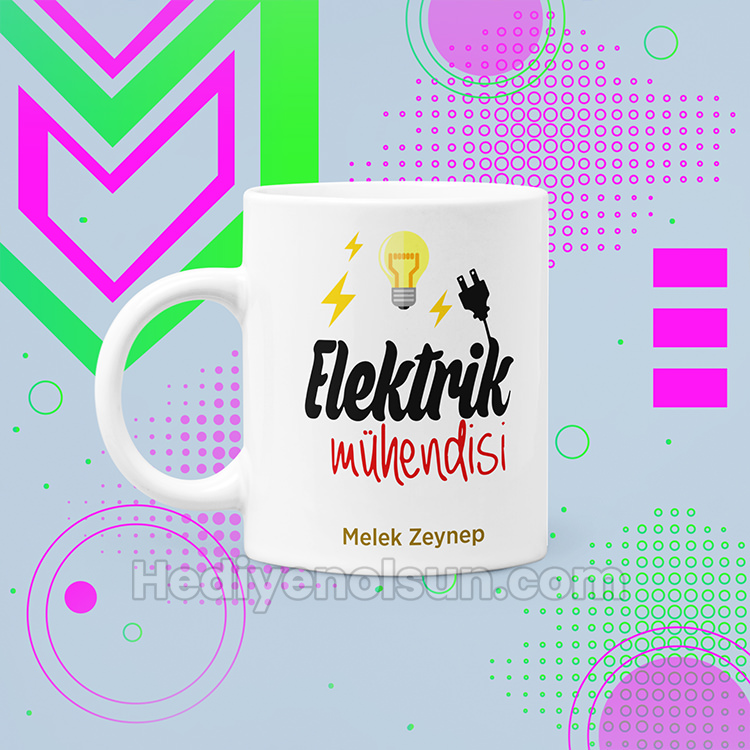 Elektrik Mühendisine Hediye Kupa Bardak
