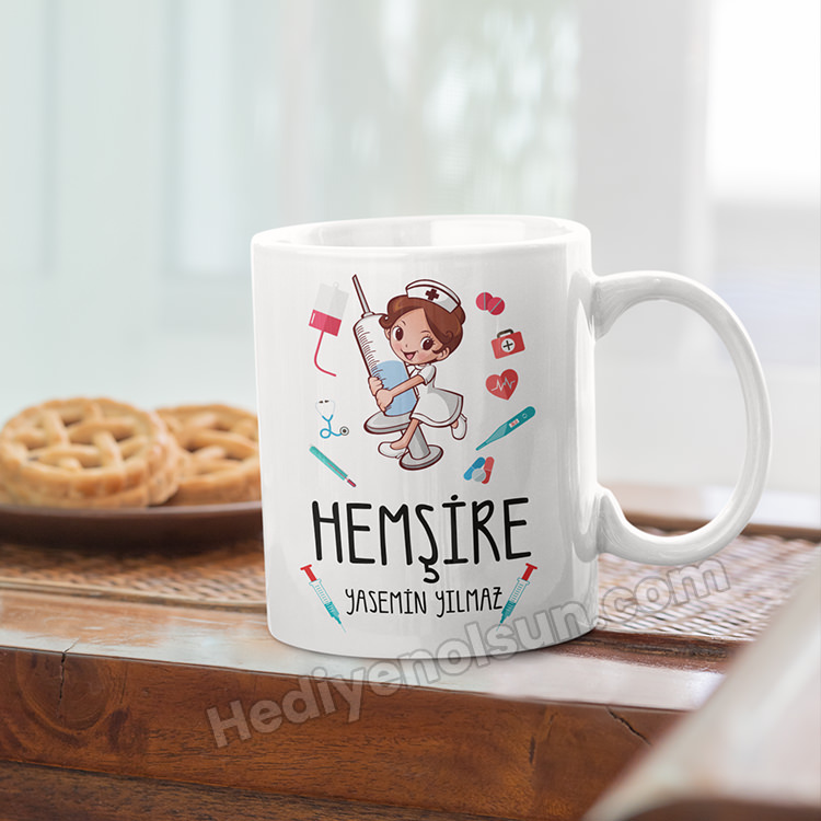 Hemşireye Hediye Kupa Bardak