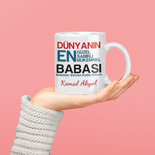 İsme Özel Babalar Günü Kupa Bardak