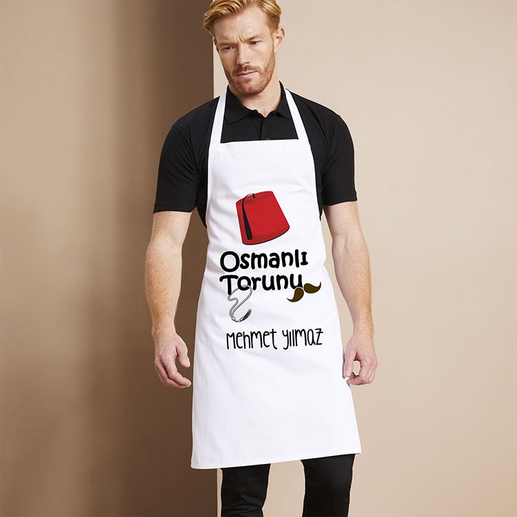 Osmanlı Torunu Mutfak Önlüğü Baskı