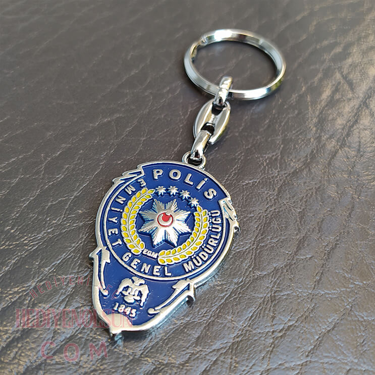 Polise Hediye Logo Anahtarlık Ve İsimli Ahşap Kutu - Görsel 3