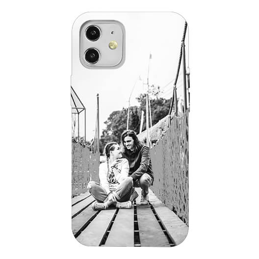 iPhone 12 Telefon Kılıfı | Siyah Beyaz Baskı