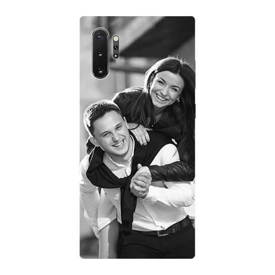 Samsung Note 10 Plus Telefon Kılıfı | Siyah Beyaz Baskı