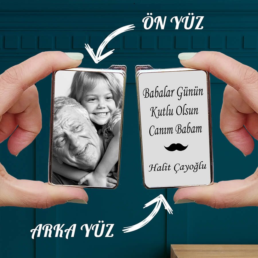 Babalar Günü Hediyesi Resimli Çakmak