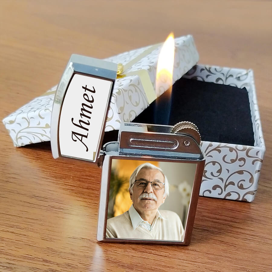Babalar Gününe Özel Fotoğraflı Çakmak