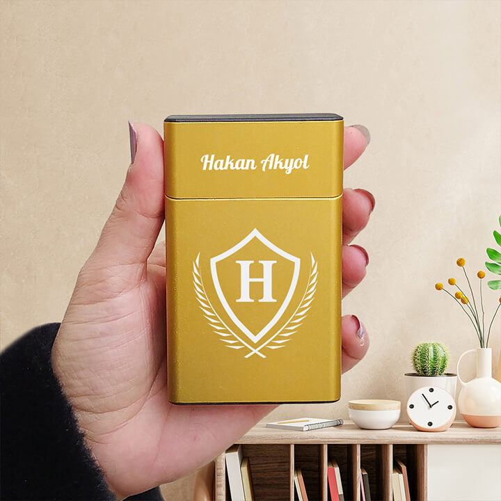 Gold Renk Sigara Kutusu