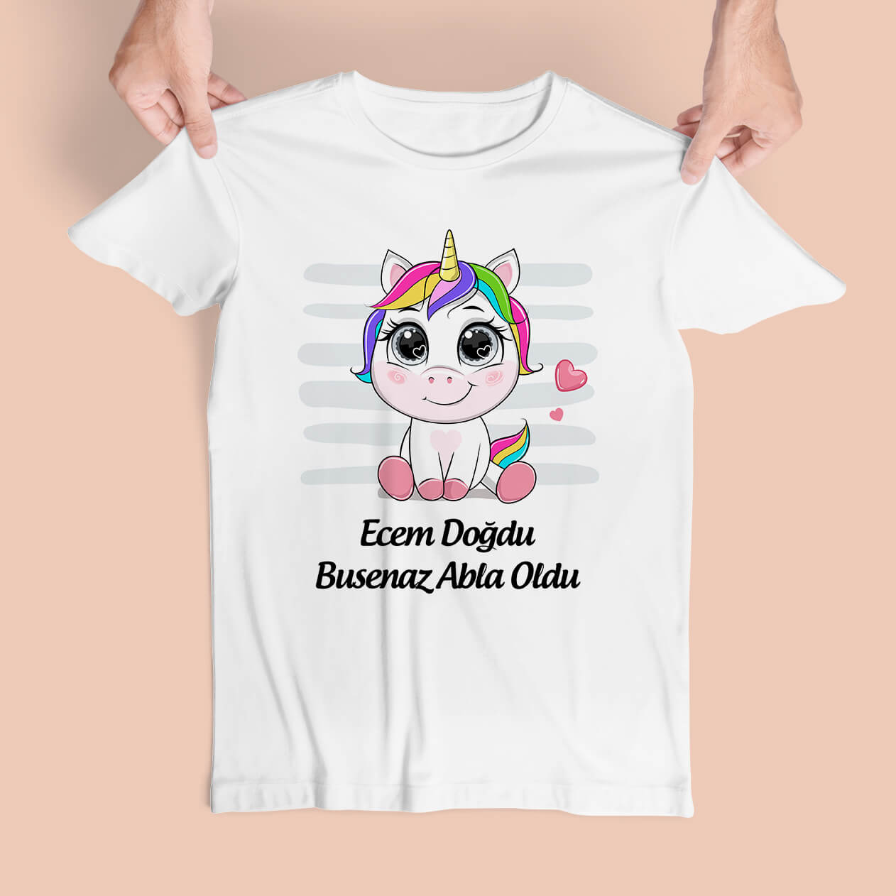 Baby Unicorn Abi Oldu Abla Oldu Tişört
